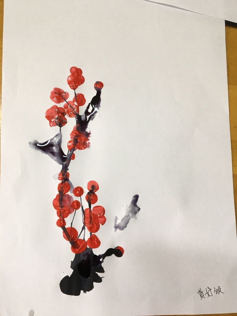 腊梅花作品